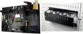 Wall Control Pegboard Metal Organizer, 4 ft. Black, Storage Rack with Rust Resistant Finish