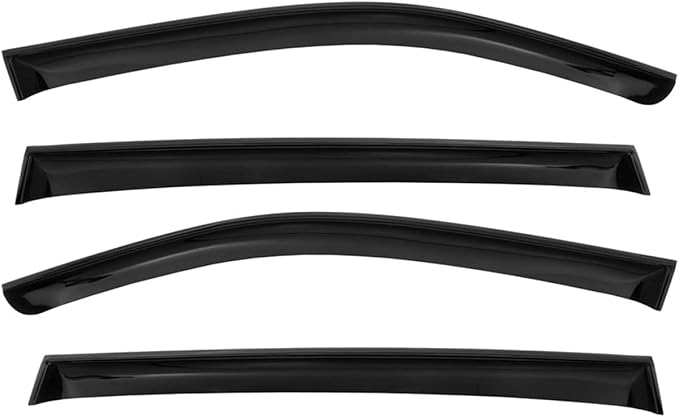 OMAC Window Visor Vent Rain Guard Deflector for Hyundai Tucson 2010-2015 Smoke 4 Pcs