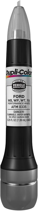 Dupli-Color AFM0335 Scratch Fix All-In-1 Exact-Match Automotive Touch-Up Paint – Ford Performance White – 0.25 oz. Paint Pen