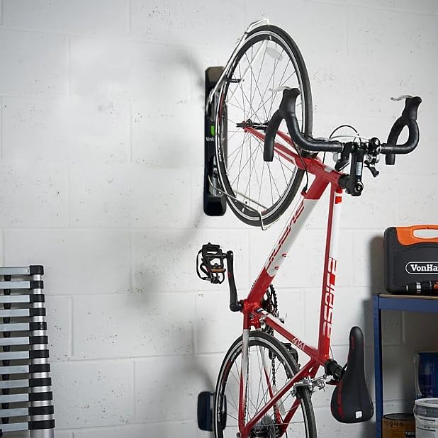 Unbound Bike Storage Rack: Swivel Wall Mount for Effortless Indoor Storage - Space-Saving Design with Swivel Arms. Ideal for Home, Garage, Bike Park (Fat Bike Rack (TIRE WIDTH 2.8''~5''))