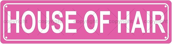 HOUSE OF HAIR Space Metal Tin Street Sign Bar Cafe Garage Cave Home Room Wall Bathroom Farmhouse Garden Porch Patio Decor, 16 x 4 Inch
