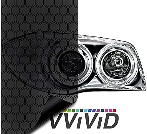 VViViD Extra-Wide Headlight Taillight Vinyl Tint Wrap 16 Inch x 60 Inch Roll (Hex+ Dark Smoke)