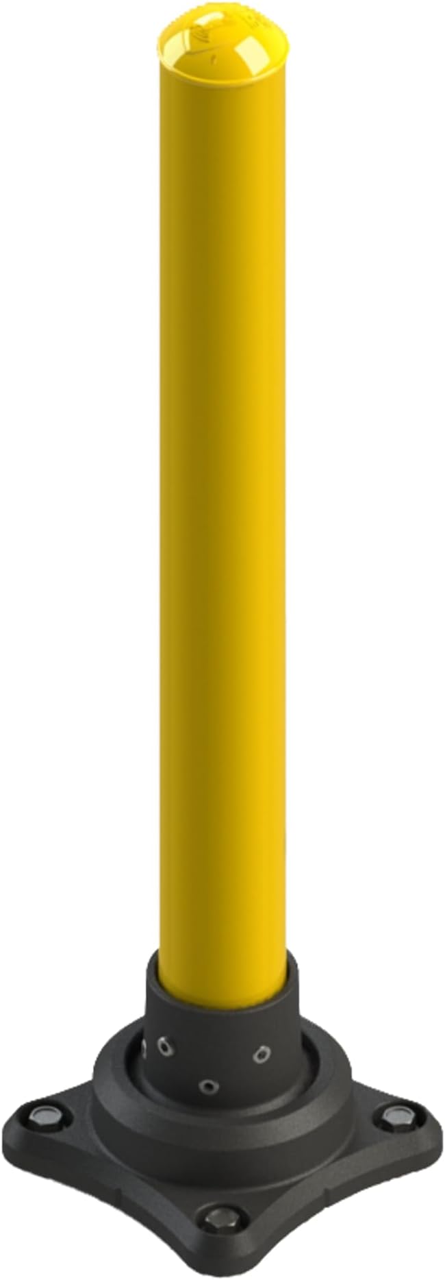 Impact Recovery - SlowStop Steel Rebounding Bollard - Metal Post - Safety Bollard - Made in the USA - 4" x 42"