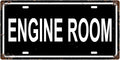 ENGINE ROOM SPACE Metal Tin Sign License Plate Bar Cafe Garage Cave Home Room Wall Bathroom Farmhouse Garden Porch Patio Decor, 12 x 6 Inch