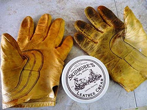 Skidmore’s Leather Cream: All-Natural, Non-Toxic Leather Conditioner, Made in USA Since 1984. Water Repellent Formula Restores Leather Couches, Car Seats, Boots, Shoes, Purses, Bags, Tack. 16 Oz