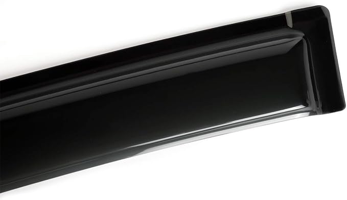 4pcs Original Shatterproof Outside Mount Style Sun Rain Guard Durable Side Window Wind Deflectors Dark Smoke Vent Window Visors Compatible with 2007-2014 Edge 2007-2015 Lincoln MKX 94141
