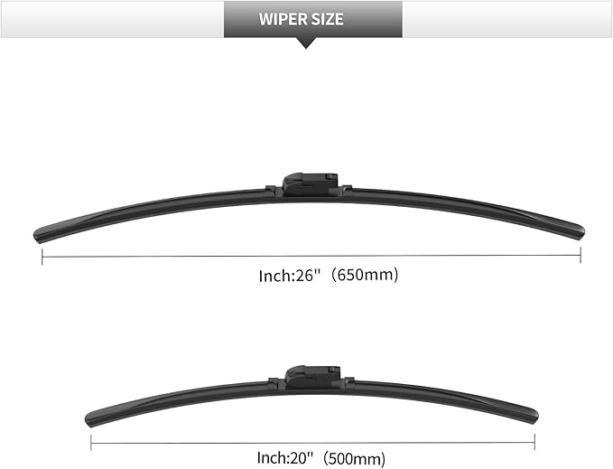 2 Pcs Front Windshield Wiper Blades, Replacement for BMW X4 2019 2020 2021 2022 2023 2024 2025 Car Window Wiper Blades