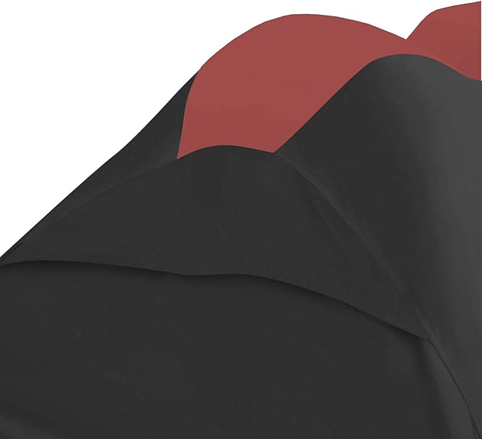 Trailerable Stand-up Jet Ski Cover, Waterproof Marine Grade 600D Heavy Duty Polyester PWC Cover Burgundy/Black Color