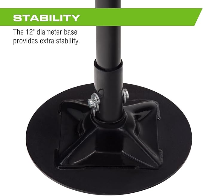 Arcan 1,500 lb Underhoist Support Stand, Short Style, 48–76 Inch Height Range, Self-Locking Screw, Heavy-Duty Base, ALSS15S