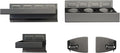 C&T 4-Piece Magnetic Toolbox Shelf, Tray and Holder Set, Magnetic Toolbox Tray Set, Tool Box for Cabinet Side Shelf Storage Van Workshop, Tool Organization and Storage