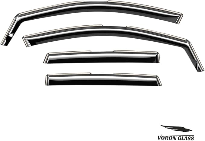 Voron Glass in-Channel Extra Durable Rain Guards for Honda CR-V 2012-2016, Window Deflectors, Vent Window Visors, 4 Pieces - 200562