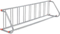 Global Industrial 111" L Single-Sided Grid Bike Rack, 9-Bike Capacity, Powder Coated Steel, Gray, Commercial Bike Rack for Stores, Parks, Schools and More