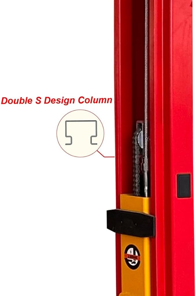 11000lbs 2 Post Lift Clearfloor Car Lift Auto Truck Hoist Lift Home Garage Shop Service Lift 11K 220V (11000lbs red)