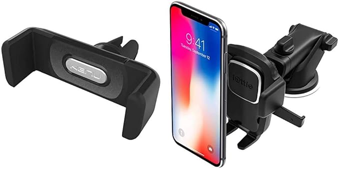 Kenu Airframe+ Car Phone Holder Mount and iOttie Easy One Touch 4 Car Mount Phone Holder
