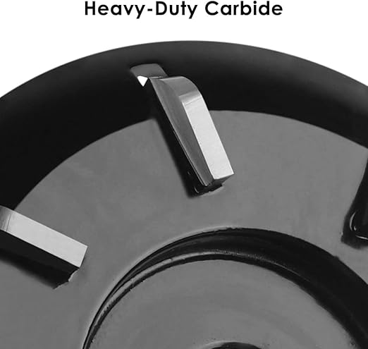 Wood Turbo Carving Disc (Curve) 103mm in 8 Teeth, for 4-1/2 Inch or 5 Inch American Standard Angle Grinder by KOWOOD