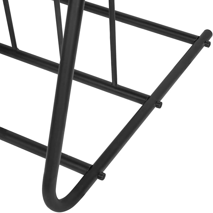 MyGift Large Metal Double-Sided Grid Bike Rack Stand, Freestanding Bicycle Storage Holder for Garage or Outdoor Parking with 6-Bicycle Capacity