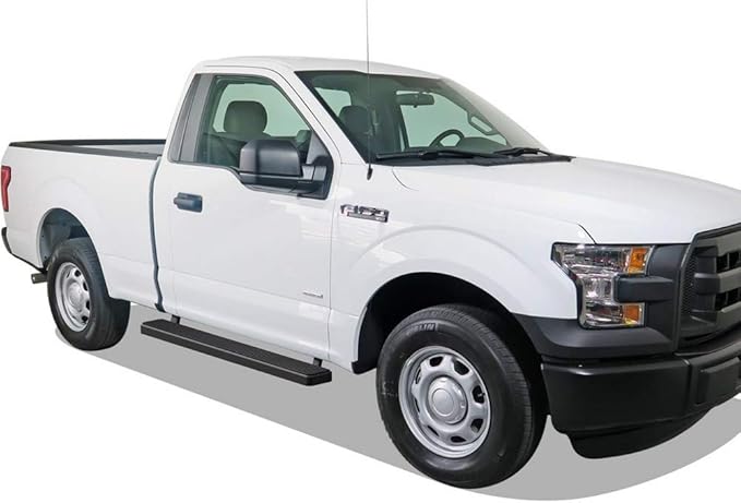 APS (Black 5 inches) 304 Stainless Steel Running Boards Nerf Bars Side Steps Compatible with Ford F150 2015-2025 Regular Cab & F-250 F-350 Super Duty 2017-2025