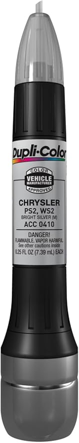 Dupli-Color ACC0410 Scratch Fix All-In-1 Exact-Match Automotive Touch-Up Paint – Chrysler Bright Silver – 0.25 oz. Paint Pen