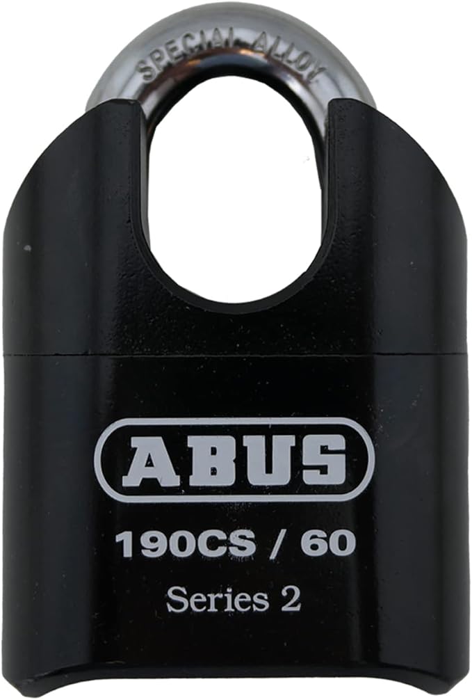 ABUS 190CS/60 High Security Solid Steel Combination Padlock, Closed Shackle