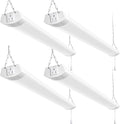 hykolity 4FT 70W LED Shop Light Linkable, 8000lm(300w Equivalent), 5000K Utility Shop Lights for Garages, Workshops, Basements, Hanging or FlushMount, with Power Cord and Pull Chain, ETL, 4 Pack