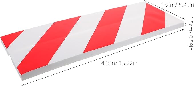 VOSAREA 4pcs Reflective Foam Wall Protector for Garage Poles Corner Guard Padding for Parking Garages Wall Guards to Protect Walls