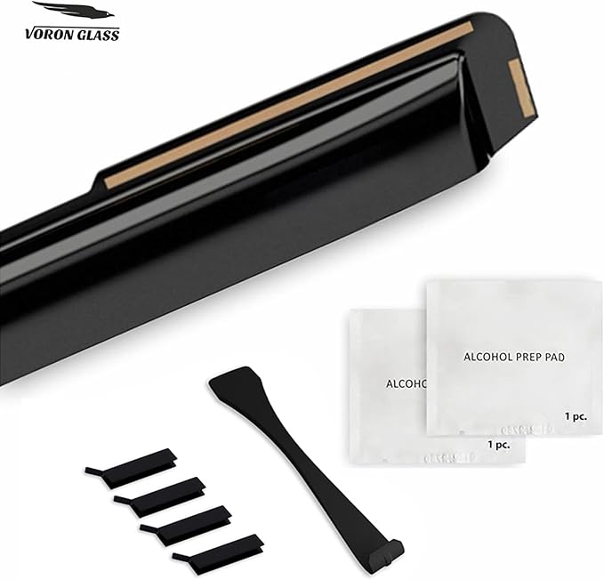 Voron Glass in-Channel Extra Durable Rain Guards for Chevrolet (Chevy) Silverado 2500HD/3500HD 2007-2014 Crew Cab, Window Deflectors, Vent Window Visors, 4 Pieces - 200265