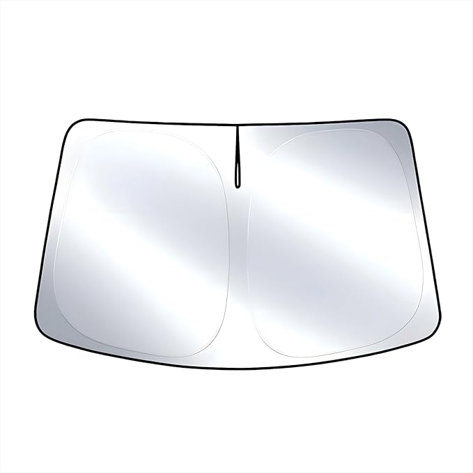 T TGBROS Windshield Sun Shade for Hyundai Santa Fe 2019–2023 Front Window Sunshade Sun Shield Foldable Sun Visor Cover for Santa Fe Accessories Block Heat and Sun Protection