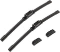 2 wipers Replacement For Benz 2008-2014 W207 W212 W218 W204 Class C250 C300 C350 C63 AMG W218 C218 CLS550 CLS63 AMG Replacement Windshield Wiper Blades Set 24"+24"(Set of 2)