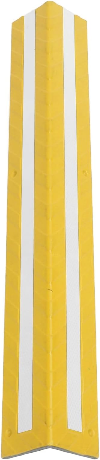 Garage Wall Protector Rubber Wall Corner Guard for Parking Garages, 80cm Long Wall Corner Protector (Yellow)