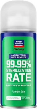 Glodway Whole Car Air Refresher,Odor Eliminator Remover Spray For Car,Green Tea Strong Freshener With Odour Eliminator Technology,Long-Lasting Scent,6 Ounce(Pack of 1)