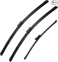 Replacement for Mercedes-Benz GLC300 2016-2021,GLC250 2017-2021,GLC43 AMG 2017-2021 Silent Wipers -SCTIOANSN Front Windshield Wipers 22"+22"+12" Blade Set (Pack of 3)