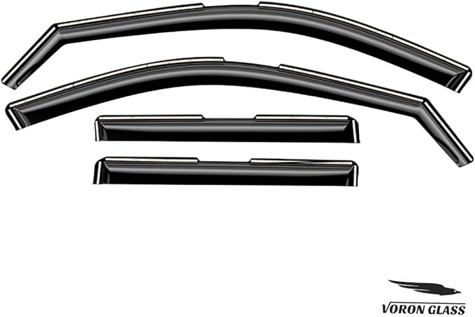 Voron Glass in-Channel Extra Durable Rain Guards for Jeep Grand Cherokee 2022-2025, Window Deflectors, Vent Window Visors, 4 Pieces - 200866