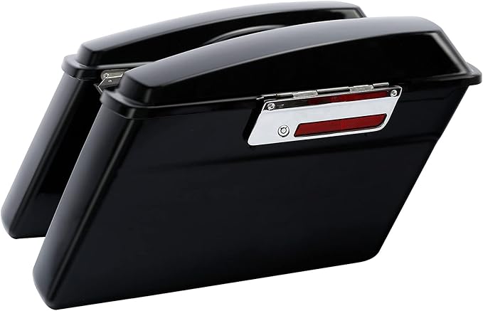 XFMT Matte Black Hard Saddlebags Saddle Bags Trunk W/Black Conversion Brackets For Harley Softail Heritage Classic Deluxe 1984-2017