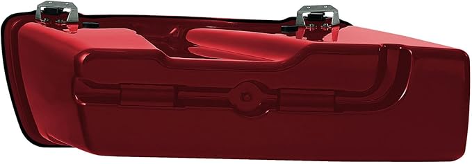 XFMT Motorcycle Red Hard Saddlebags Saddle Bags Trunk W/Lids & Chrome Latches For Harley Touring Road King Street Glide Road Glide Electra Glide 1994-2013