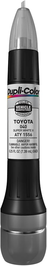 Dupli-Color ATY1556 Scratch Fix All-In-1 Exact-Match Automotive Touch-Up Paint – Toyota Super White II – 0.25 oz. Paint Pen