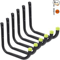 Intpro Garage Organization Hooks Heavy Duty Garage Storage Utility Wall Hooks Garden Tool Wall Hanger for Ladder Bike Shelf Hose Power Tool 6 Pack