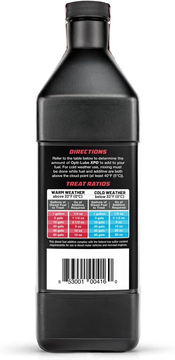 Opti-Lube XPD All-Season Diesel Fuel Additive - Quarts (1 Quart (Treats 128 Gallons))
