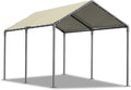 Carport 10x20ft Heavy Duty Car Tent, Portable Garage, Car Shelter, All-Season Tarp Tent for Car, Party，Beige