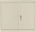 Sandusky Lee WA11301226-07 Wall-Mount Metal Storage Cabinet with Adjustable Shelf, Locking Handle, 200lb Capacity, 12" Depth x 30" Width x 26" Height, Putty