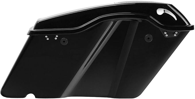 Green-L Vivid Black Hard Saddlebags with 6x9 Cut Out Speaker Lids Fit for Harley Touring Road King Street Glide Electra Ultra 2014-2024