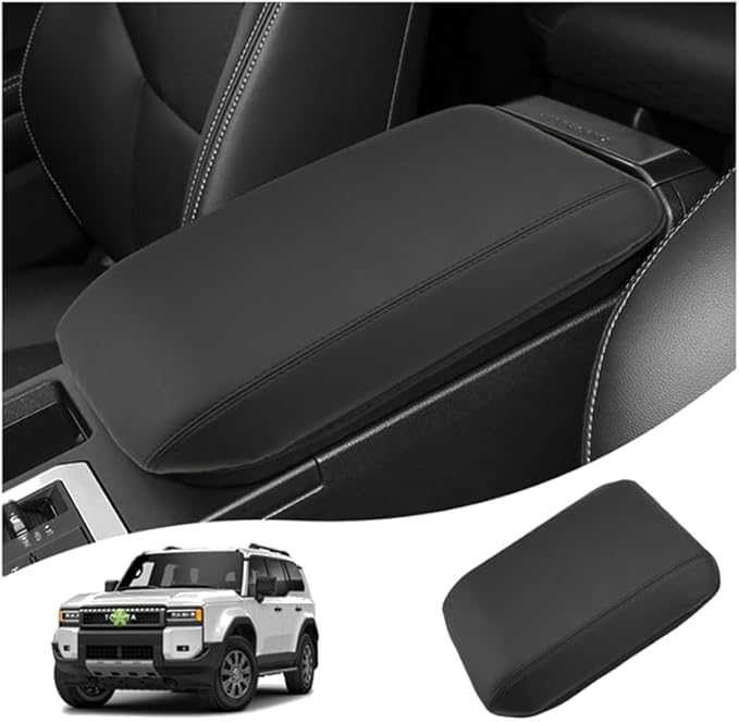 Ruiya Armrest Cover for Toyota Prado LC250 J250 Center Console,for Toyota Land Cruiser 250 Accessories Soft Comfy Center Console Lid Cover Compatible with 2024 2025 Land Cruiser 1958/First Edition