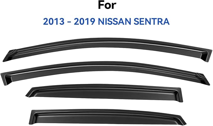 Window Visors Rain Guards Shield for 2013-2019 Nissan Sentra, Window Wind Deflectors Vent Shades for 13-19 Sentra