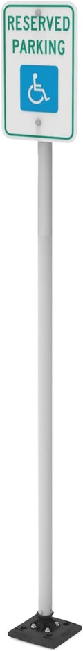 Impact Recovery - Sta-Rite Flexible Sign Post - Sign Holder - Handicap Parking Signs - Made in the USA - 102” Reserved Parking Signage