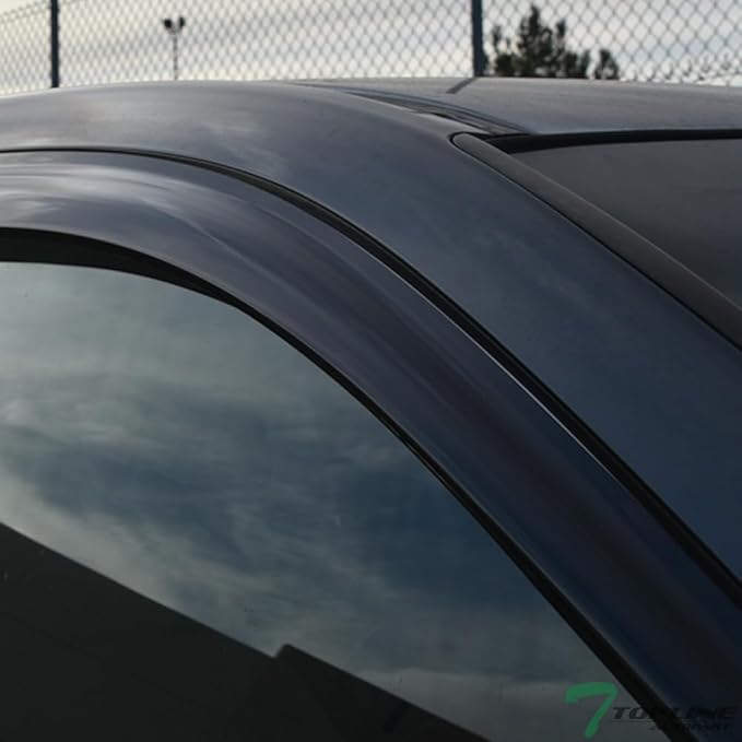 in-Channel Window Visors Vent Shade Rain Guards - Compatible with 1992-2000 Chevy C/K 2500 3500, 1992-1998 Silverado, 1992-1999 Suburban, 1995-1999 Tahoe, 1999-2000 Cadillac Escalade