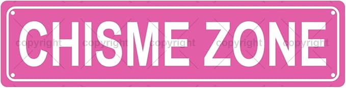 CHISME ZONE Space Metal Tin Street Sign Bar Cafe Garage Cave Home Room Wall Bathroom Farmhouse Garden Porch Patio Decor, 16 x 4 Inch