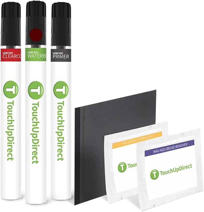 TouchUpDirect 3T0 Moulin Rouge/Ooh La La Rouge Metallic Compatible with Toyota Exact Match Touch Up Paint Brush - Platinum Kit