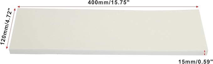 X AUTOHAUX 400x120x15mm 2pcs Car Garage Wall Guard Door Bumper Protector Anti Collision Waterproof White