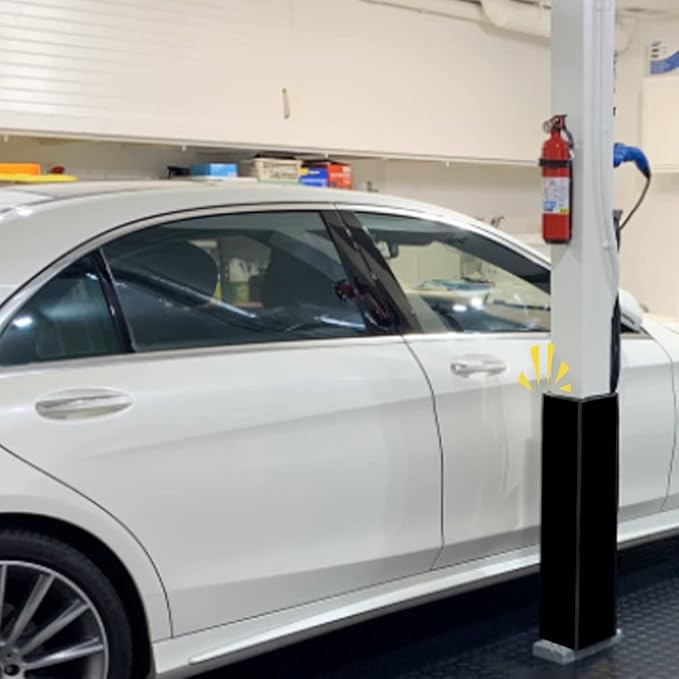 GUEQUITLEX Garage Wall Guards Foam Car Door Protector Wall Bumper Guard for Parking Garages - Garage Wall Guards -Wall Edge Protector Protect Your Car - Wall Corner Edge Bumpers (4 Pack, Column)