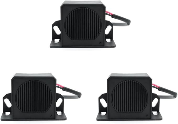 87dB~102dB beep Sound 12-24V Backup Alarm Reversing Alarm (12-24V 87~102dB 3 PCS)