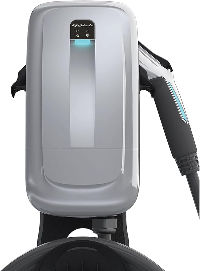 Schumacher Electric 240V / 40A Level 2 EV Wall Charger - NEMA 14-50 Plug - with Universal SAE-J1772 Connector - Wi-Fi & Bluetooth Enabled - Weather-Resistant for Indoor or Outdoor Use - SEV1600P1450